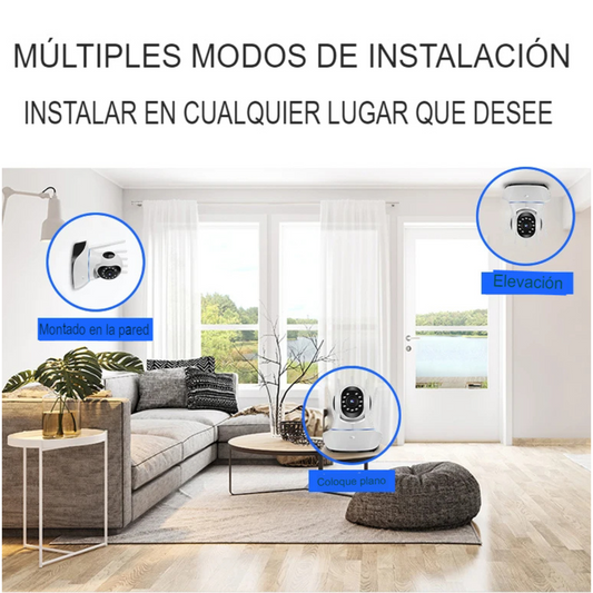 Cámara WIFI con Seguridad Inteligente 360°
