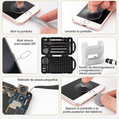 Juego destornilladores 115 piezas ALTA CALIDAD